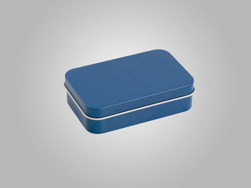 99x63x27蓝色小铁盒长方形定制加工